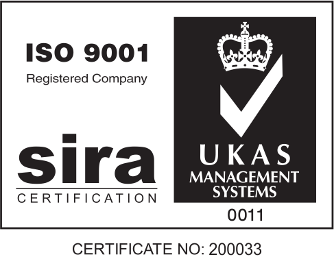 ISO9001 Logo noir sur blanc